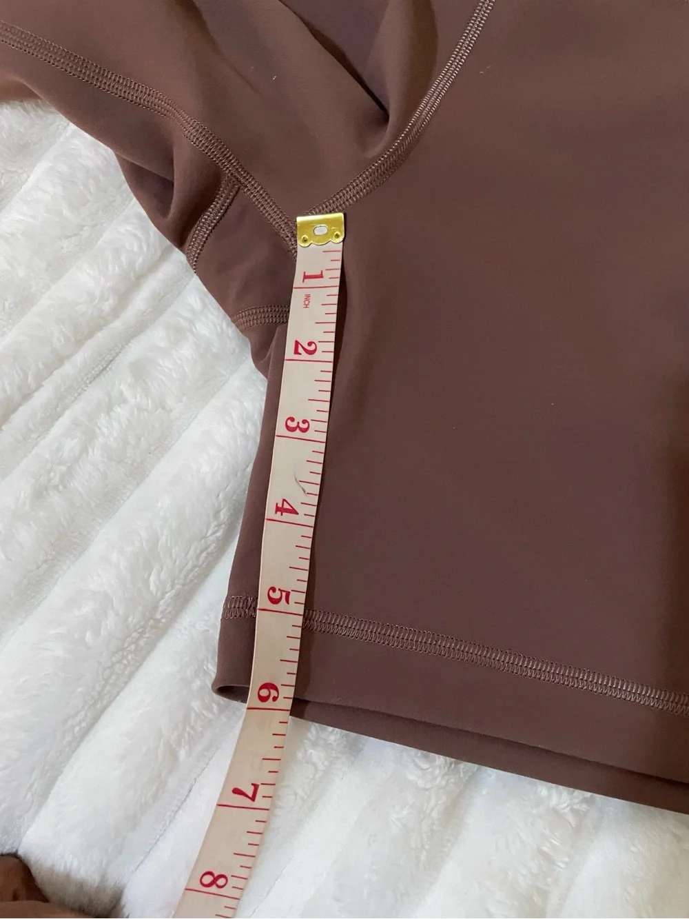 lululemon athletica High-Rise Mauve Brown Bike Shorts
